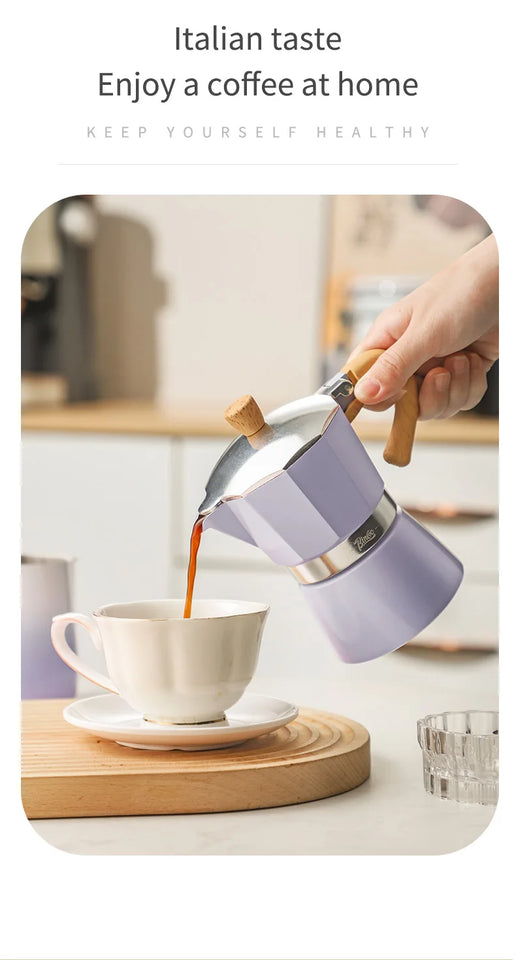 Coffee Moka pot 150ml Classic Italian Espresso Maker Extraction Hand Brewing coffee Pot Barista Coffee Machine Coffee Utensil