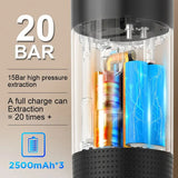 Portable 3-In-1 Coffee Machine Hot And Cold Water Manual Espresso Machine Compatible With Capsules And Powders Of All Sizes