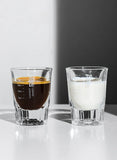 Bincoo Espresso Measuring Cup, Glass Espresso Extraction Cup, Ounce with Scale, Small Milk Cup, Milk Can, Coffee Cup, 50ml