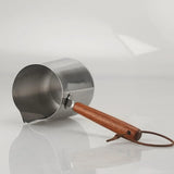 Turkish Warmer Coffee Pot Boiling Pot with Spout Chocolate Melting Pan Milk Frothing Pitcher for Home Kitchen Bar Restaurant