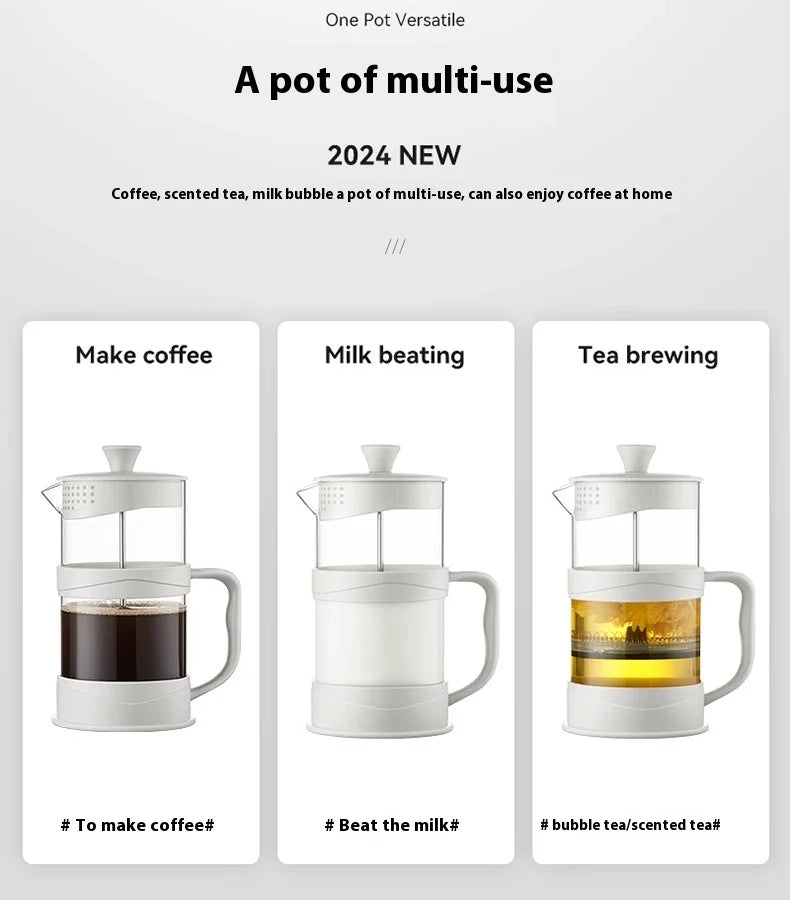 GIANXI Hand Press Coffee Maker Multi-function Filter Coffee Maker Home Brewing Coffee Maker Tea Filter Cold Brew Pot