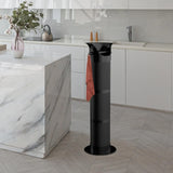 Coffee Knock Box Practical Espresso Dump Bin Collection Box Floor Standing Knockbox for Kitchen Coffee Shop Household Restaurant