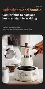 Bincoo Single Valve Coffee Moka Pot Espresso Machine Brewed Coffee Italian Home Outdoor Kitchen Utensils Barista Accessories