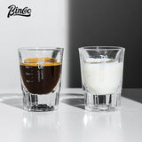 Bincoo Espresso Measuring Cup, Glass Espresso Extraction Cup, Ounce with Scale, Small Milk Cup, Milk Can, Coffee Cup, 50ml