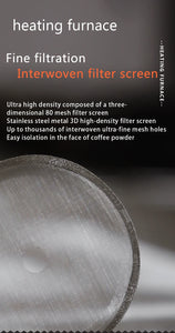 BINCOO 350ml/800ml/1000ml Coffee Maker Pot French Press Coffee Maker Stainless Steel Double Walled Insulated Coffee Maker Pot
