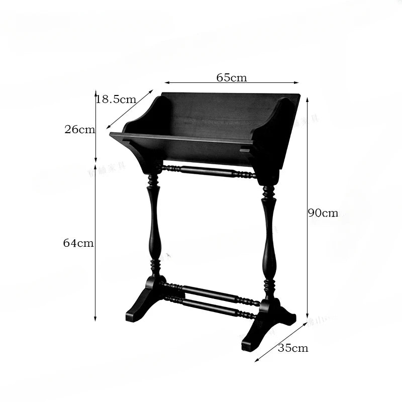 Solid Wood Art Shelf Display Stand Living Room Floor Display Rack Magazine Rack Organizer Small Bookcase Room Wooden Furniture
