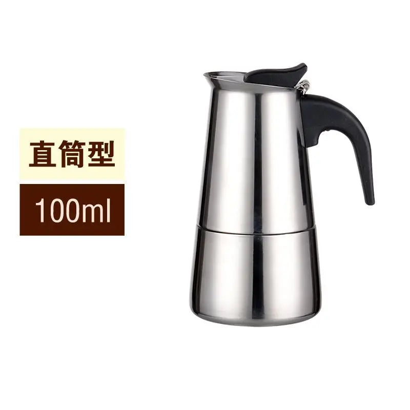 Coffee Pot Stainless Steel Filter Italian Espresso Coffee Maker Percolator Tool 200/300/450/600Ml Moka Coffee Maker Coffee Pot