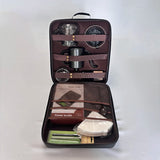 10 Pieces/Set of Travel Coffee Accessories Set Including PU Bags Manual Grinding Cups Filter Cups and Other Outdoor Coffeeware