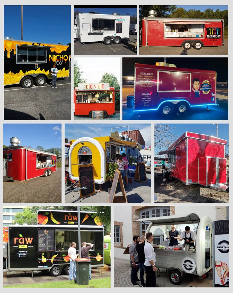 Mobile Snack Business Truck Small Food Trailer Vending Cart