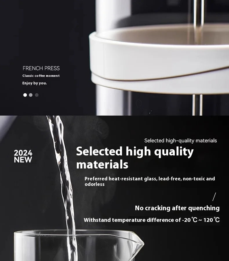 GIANXI Hand Press Coffee Maker Multi-function Filter Coffee Maker Home Brewing Coffee Maker Tea Filter Cold Brew Pot