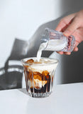 Bincoo Espresso Measuring Cup, Glass Espresso Extraction Cup, Ounce with Scale, Small Milk Cup, Milk Can, Coffee Cup, 50ml