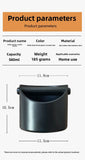 Coffee Knock Box For Grind Waste Grounds Dump Bin Anti-slip Pads Shock-Absorbent With Removable Bar Espresso Maker Barista Tools