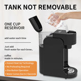 Commercial Capsule Coffee Machine Portable Mini Espresso Machine Desk Mini Coffee Maker Energy Saving Mode Quiet office coffee