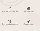 Protable Glass Drip Filter Ice Drop Coffee Maker Cold Brew Dutch Coffee Maker Pot Specialized Barista with 100pcs Filter Paper