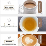 Stainless Steel Tea Coffee Brewer with Filter Heat-Resistant Anti-Rust Multifunctional with Handle Tea Maker for Making Coffee