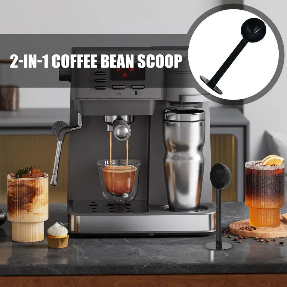 Espresso Machine Scoop Coffee Spoon 2 In 1 Measuring Spoon Coffee Bean Spoon For Espresso Kitchen Accessories Coffeeware