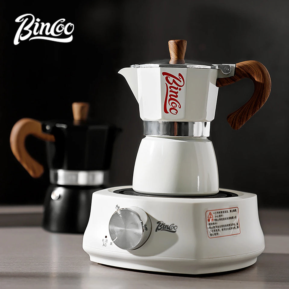 Bincoo Single Valve Coffee Moka Pot Espresso Machine Brewed Coffee Italian Home Outdoor Kitchen Utensils Barista Accessories