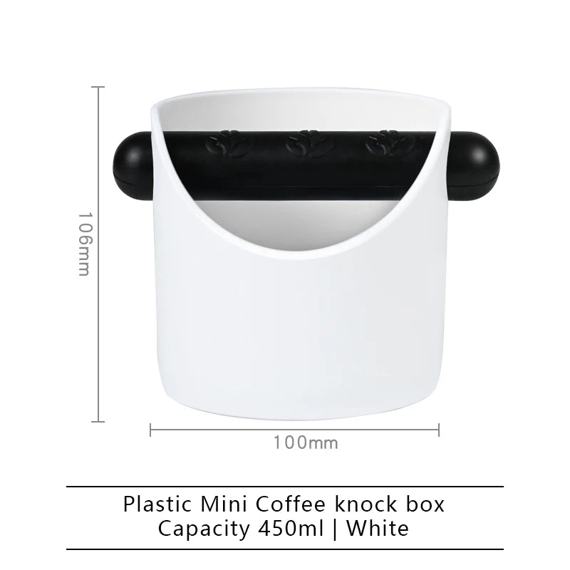 Coffee Knock Box For Grind Waste Grounds Dump Anti-slip Pad Shock-Absorbent With Removable Bar Espresso Maker Cafe Barista Tools