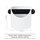 Coffee Knock Box For Grind Waste Grounds Dump Anti-slip Pad Shock-Absorbent With Removable Bar Espresso Maker Cafe Barista Tools