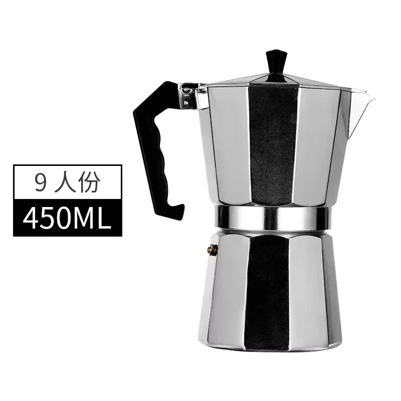 Coffee Maker Moka Pot 50ml-600ml Stainless Steel Cafe Percolator Maker, Italian Coffee Machine Fit Induction Cookers Coffeeware