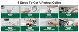 Coffee and Espresso Maker Combo All in One Coffee Machine, 20 Bar Cafe Espresso Machine with Milk Frother for Latte Cappuccino