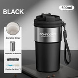 Coffee Cup Cold And Hot Insulated With Filter Chamber Office And Leisure Stainless Steel Cup  Ice Cubes Hold