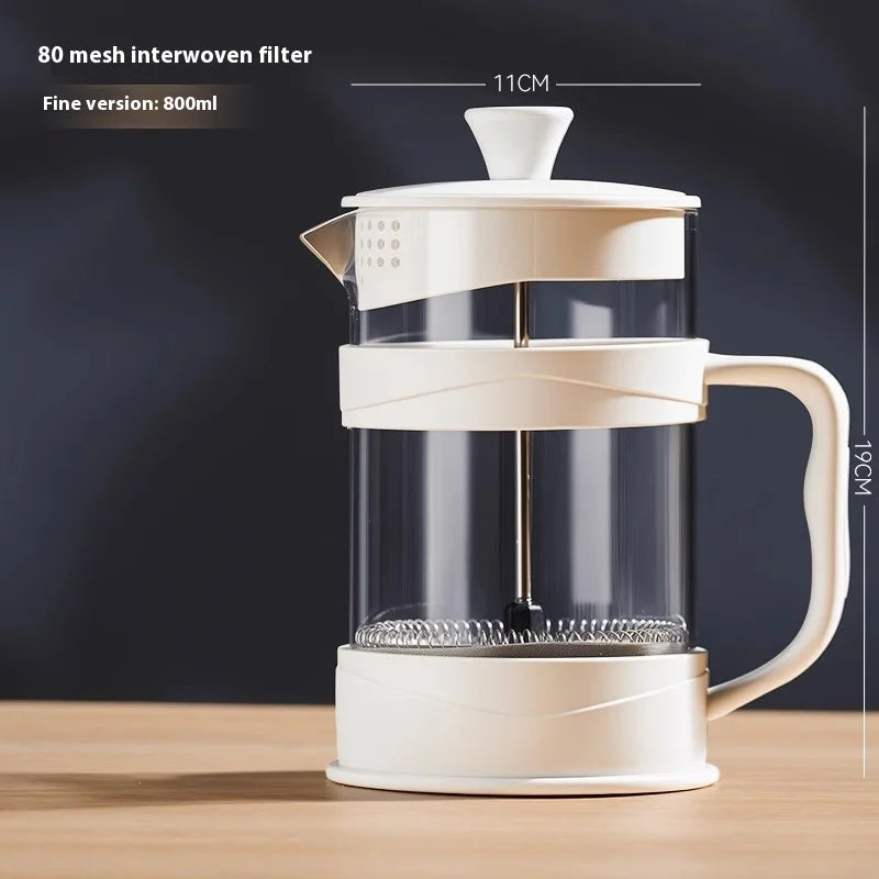 GIANXI Hand Press Coffee Maker Multi-function Filter Coffee Maker Home Brewing Coffee Maker Tea Filter Cold Brew Pot
