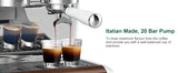 Coffee and Espresso Maker Combo All in One Coffee Machine, 20 Bar Cafe Espresso Machine with Milk Frother for Latte Cappuccino