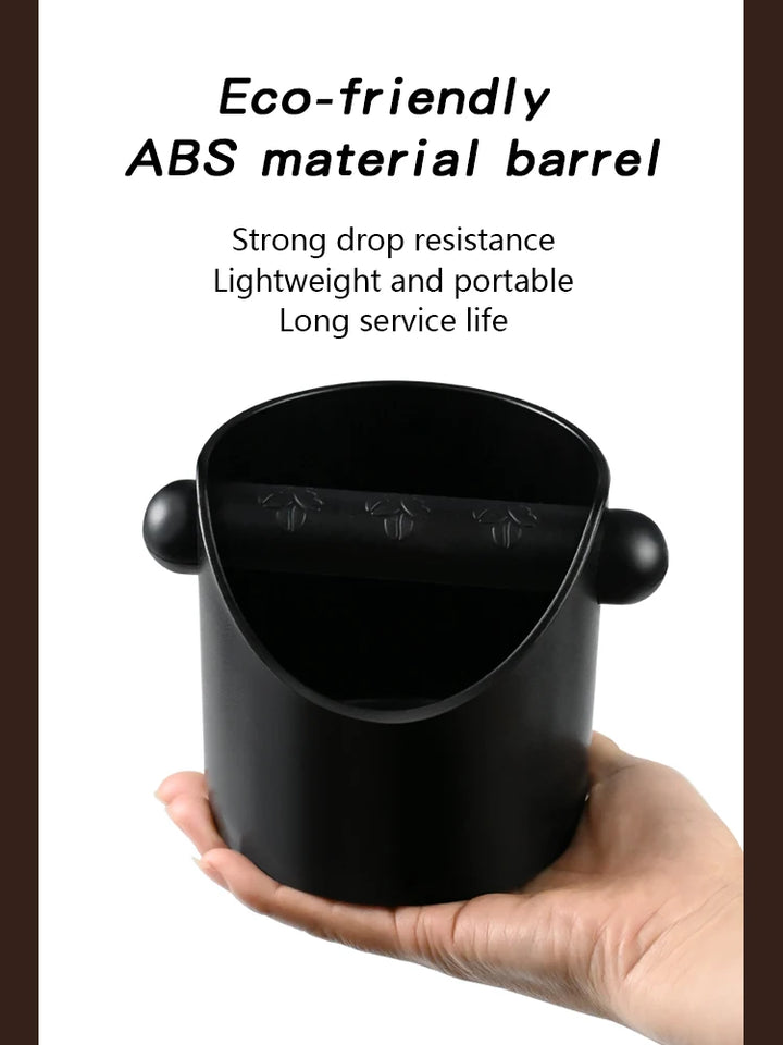 Coffee Knock Box For Grind Waste Grounds Dump Anti-slip Pad Shock-Absorbent With Removable Bar Espresso Maker Cafe Barista Tools