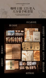 125piece Scrapbook Paper Coffee Business Planner Kit Professional Coffee Shop Worksheets Log Sheets Notebooks Memo Collage