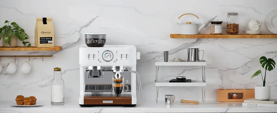Coffee and Espresso Maker Combo All in One Coffee Machine, 20 Bar Cafe Espresso Machine with Milk Frother for Latte Cappuccino