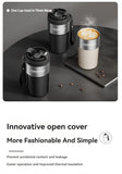 Coffee Cup Cold And Hot Insulated With Filter Chamber Office And Leisure Stainless Steel Cup  Ice Cubes Hold