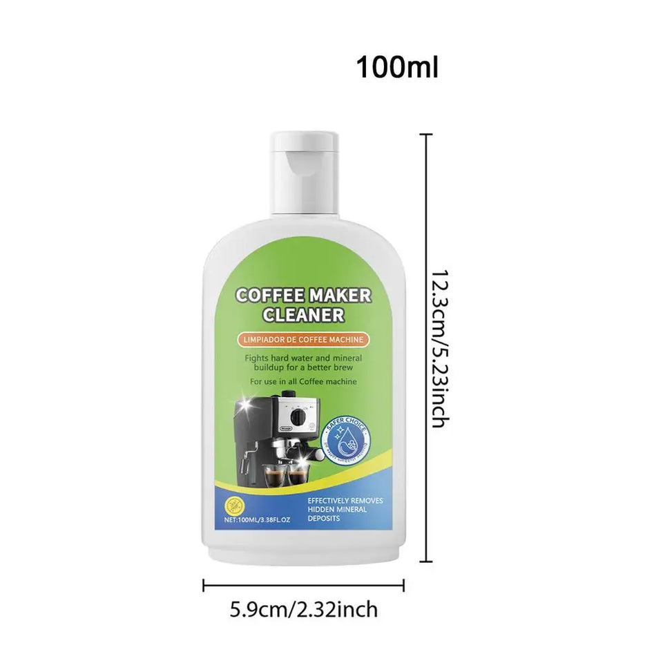 Coffee Machine Cleaner 100ml Espresso Coffee Maker Cleaner Coffee Maker Liquid Cleaner Descaler Beverage Stain Remover