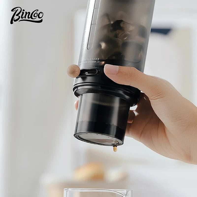 Protable Glass Drip Filter Ice Drop Coffee Maker Cold Brew Dutch Coffee Maker Pot Specialized Barista with 100pcs Filter Paper