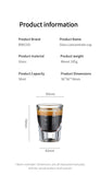 Bincoo Espresso Measuring Cup, Glass Espresso Extraction Cup, Ounce with Scale, Small Milk Cup, Milk Can, Coffee Cup, 50ml