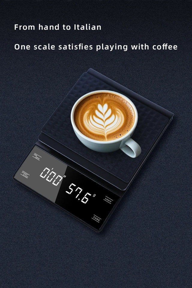 Coffee Scale with Timer 0.1g High Precision Digital Rechargeable for Pour-Over Coffee Espresso Portable Scale for Kitchen Use