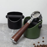 Coffee Knock Box For Grind Waste Grounds Dump Bin Anti-slip Pads Shock-Absorbent With Removable Bar Espresso Maker Barista Tools