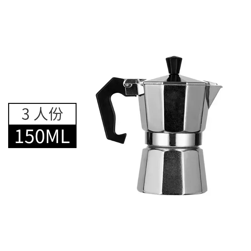Coffee Maker Moka Pot 50ml-600ml Stainless Steel Cafe Percolator Maker, Italian Coffee Machine Fit Induction Cookers Coffeeware