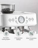 Coffee and Espresso Maker Combo All in One Coffee Machine, 20 Bar Cafe Espresso Machine with Milk Frother for Latte Cappuccino