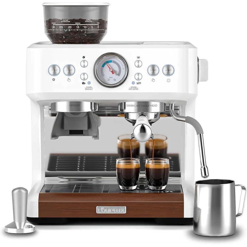 Coffee and Espresso Maker Combo All in One Coffee Machine, 20 Bar Cafe Espresso Machine with Milk Frother for Latte Cappuccino