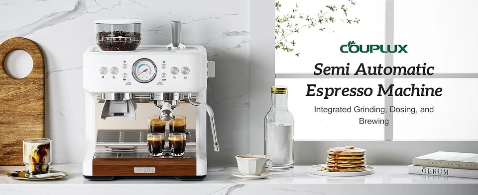 Coffee and Espresso Maker Combo All in One Coffee Machine, 20 Bar Cafe Espresso Machine with Milk Frother for Latte Cappuccino