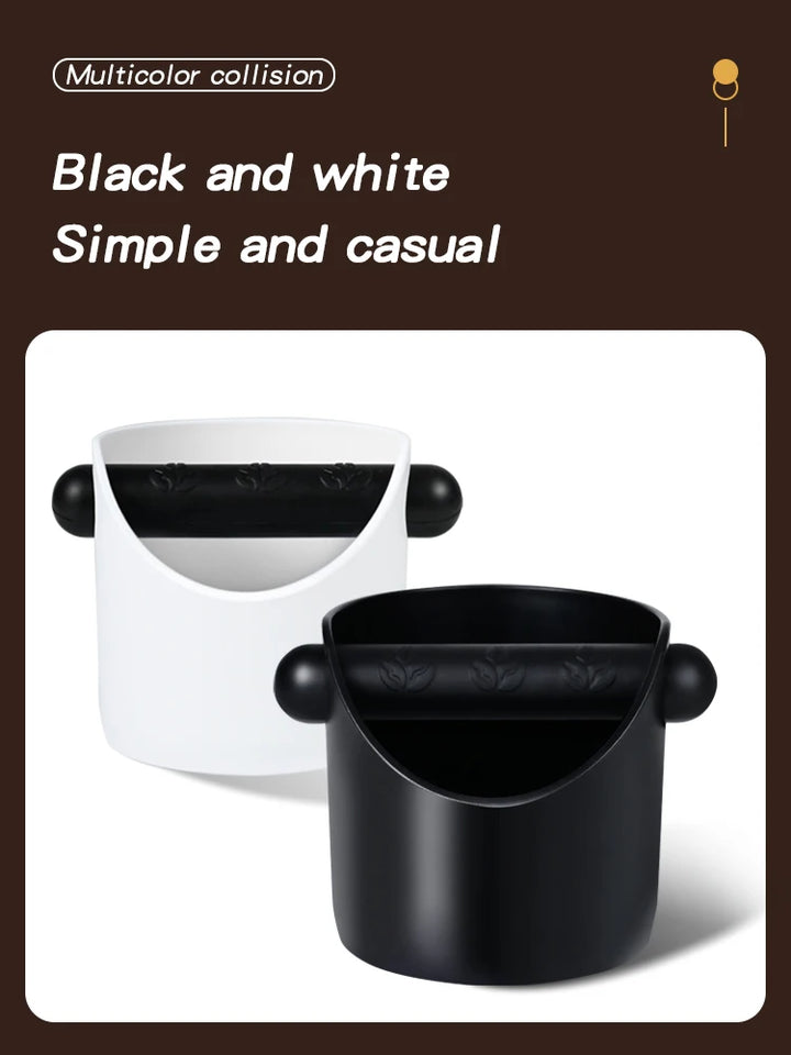Coffee Knock Box For Grind Waste Grounds Dump Anti-slip Pad Shock-Absorbent With Removable Bar Espresso Maker Cafe Barista Tools