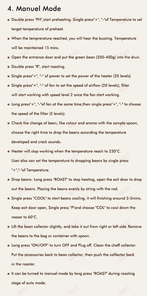 ITOP CBR Electric Coffee Bean Roaster Commercial Roaster Automatic Roasting Machine with 3 Baking Curve Grain Dryer 110V 220V