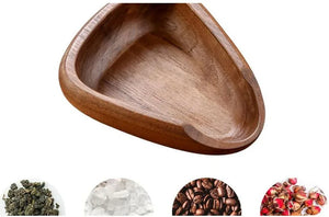 Coffee Beans Dose Trays Solid Wood Walnut Bean Shovel Scoops Measure Tea Separator Vessel Espresso Kitchen Tools