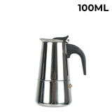 Coffee Maker Pot Moka Coffee Maker Stainless Steel 2/4/6/9 Cups Mocha Espresso Latte Stovetop Filter Coffee Pot for Kitchen