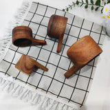 Wooden Measuring Cups And Spoons Set Farmhouse Wooden Coffee Scoop Coffee Beans Sugar Salt Seasoning Scoop Honey Measuring