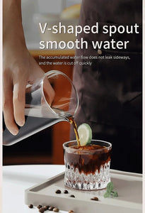 Protable Glass Drip Filter Ice Drop Coffee Maker Cold Brew Dutch Coffee Maker Pot Specialized Barista with 100pcs Filter Paper