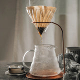 Coffee Dripper V Shaped Pour Over Coffee Pot Hand Brewing Pots Coffee Filter Cup Coffee Kettle Dripper Stand Coffee Maker Set