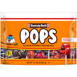 Tootsie Pops, Assorted Flavor Gluten Free and Peanut Free Lollipops, 10.125 Oz.