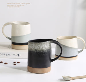 Retro Mug Couple Breakfast Home Coffee Cup